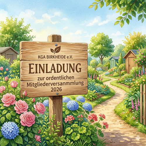 Einladung zur ordentlichen Mitgliederversammlung 2026
